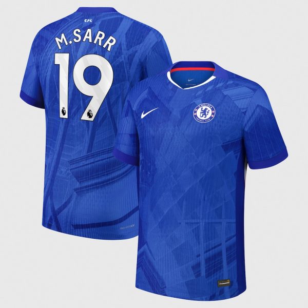 Chelsea Nike Dri-FIT ADV Home Match Shirt 2025-26 - Youth with M.Sarr 19 printing