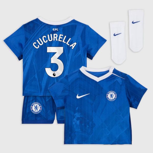 Chelsea Nike Home Stadium Kit 2025-26 - Infants with Cucurella 3 printing