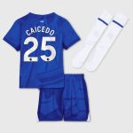 Chelsea Stores – Best Selection of chelsea nike home stadium kit 2025-26 – little youth with caicedo 25 printing Chelsea Gear
