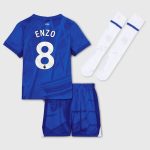 Chelsea Stores – Best Selection of chelsea nike home stadium kit 2025-26 – little youth with enzo 8 printing Chelsea Gear