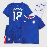 Chelsea Stores – Best Selection of chelsea nike home stadium kit 2025-26 – little youth with nkunku 18 printing Chelsea Gear
