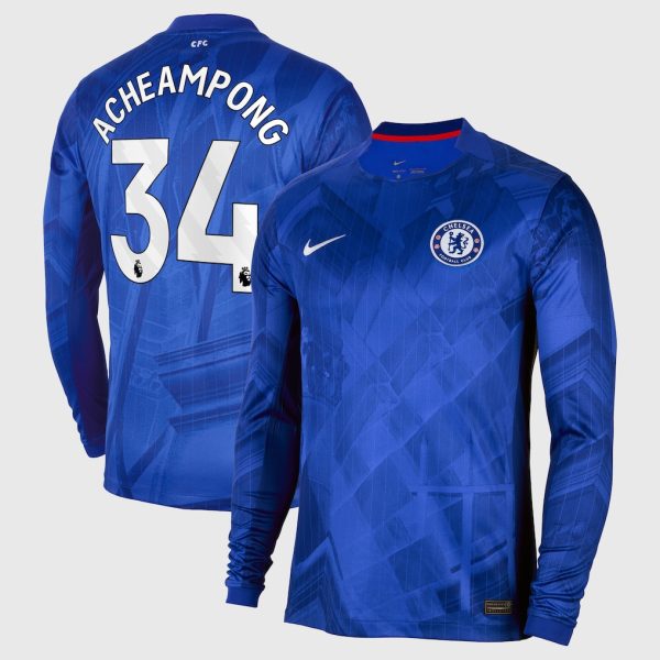 Chelsea Stores – Best Selection of chelsea nike home stadium long sleeve shirt 2025-26 with acheampong 34 printing Chelsea Gear