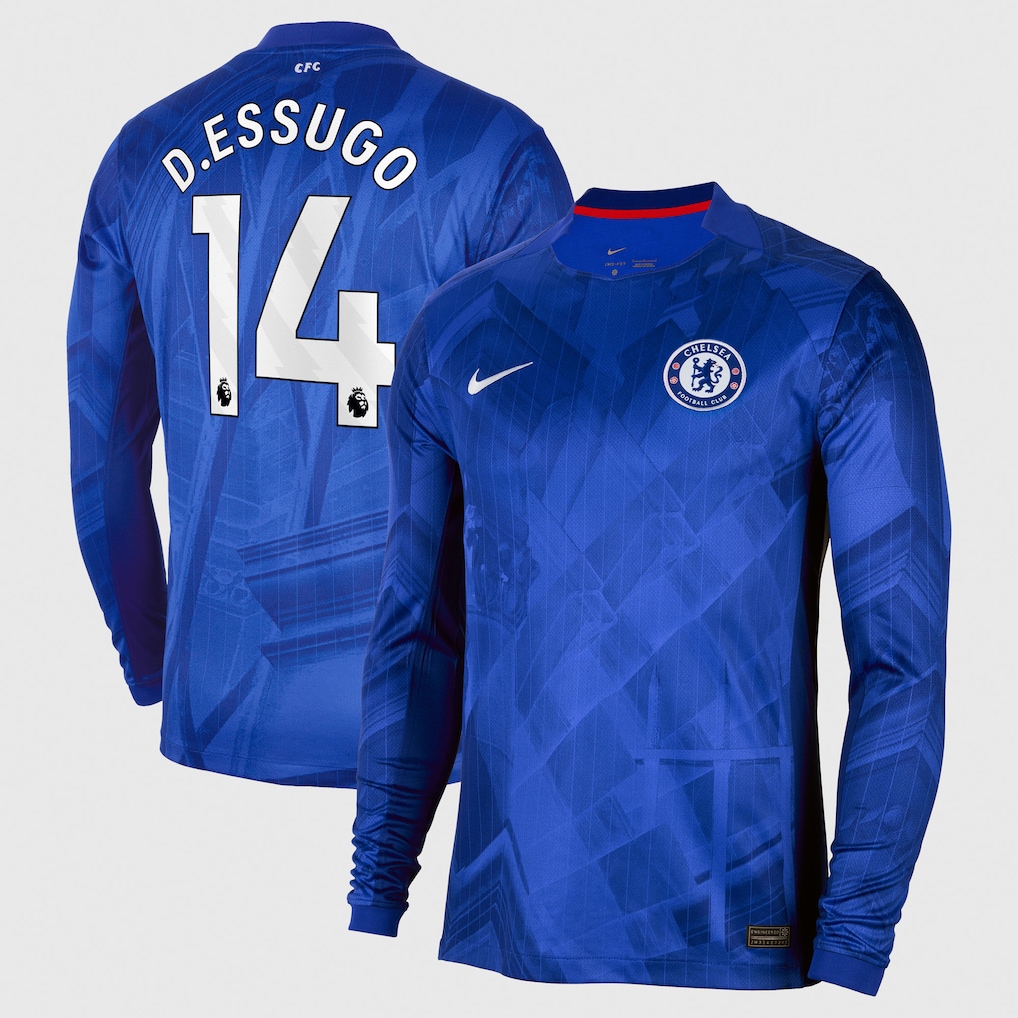 Chelsea Stores – Best Selection of chelsea nike home stadium long sleeve shirt 2025-26 with d.essugo 14 printing Chelsea Gear