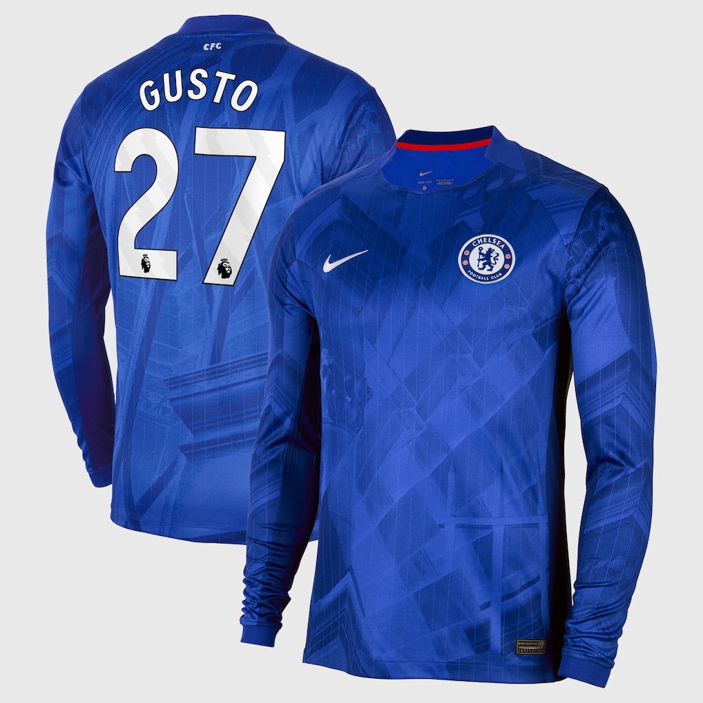 Chelsea Stores – Best Selection of chelsea nike home stadium long sleeve shirt 2025-26 with gusto 27 printing Chelsea Gear