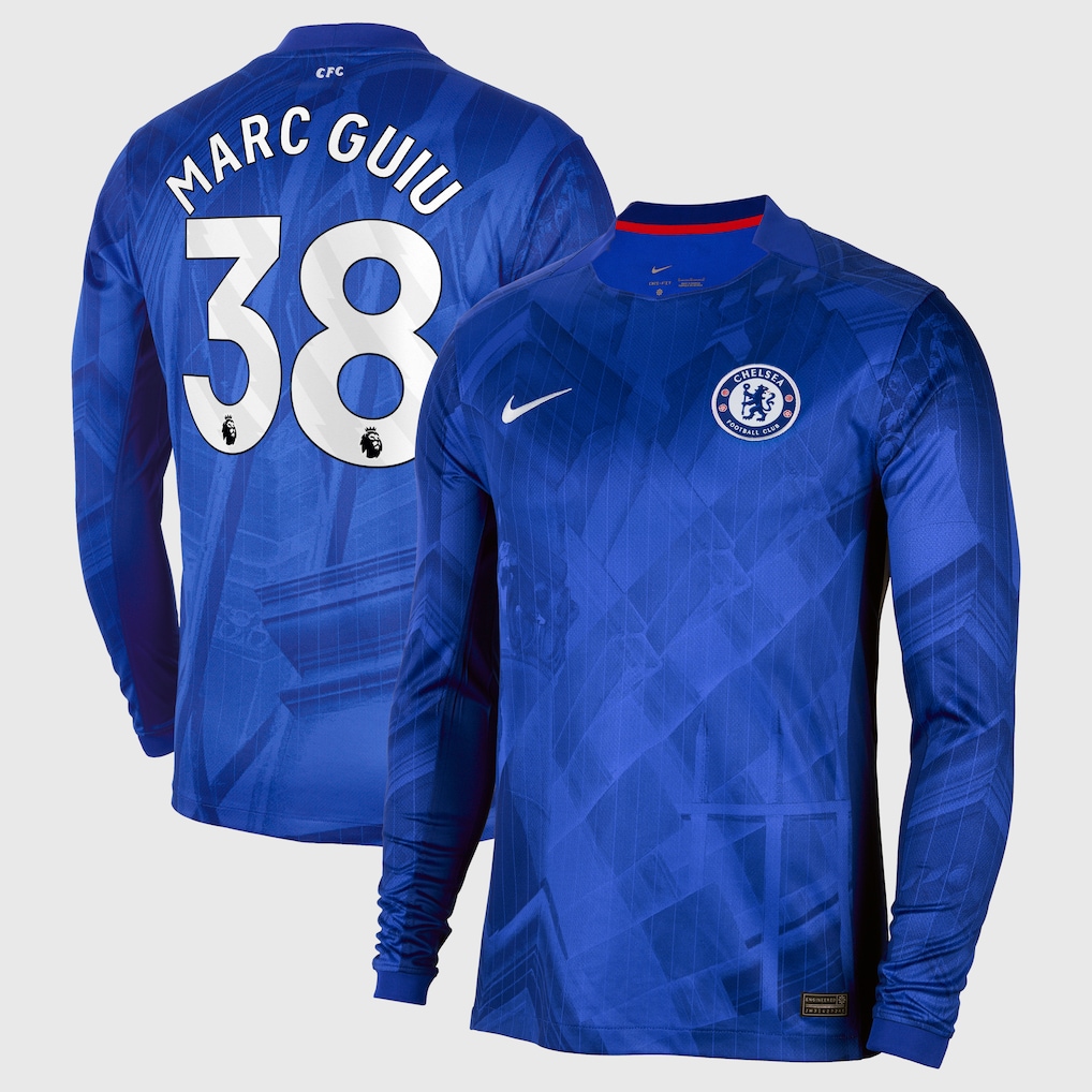 Chelsea Stores – Best Selection of chelsea nike home stadium long sleeve shirt 2025-26 with marc guiu 38 printing Chelsea Gear