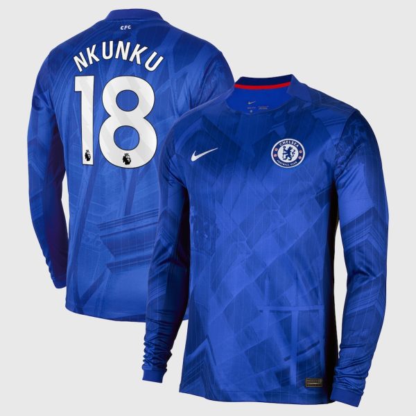 Chelsea Stores – Best Selection of chelsea nike home stadium long sleeve shirt 2025-26 with nkunku 18 printing Chelsea Gear