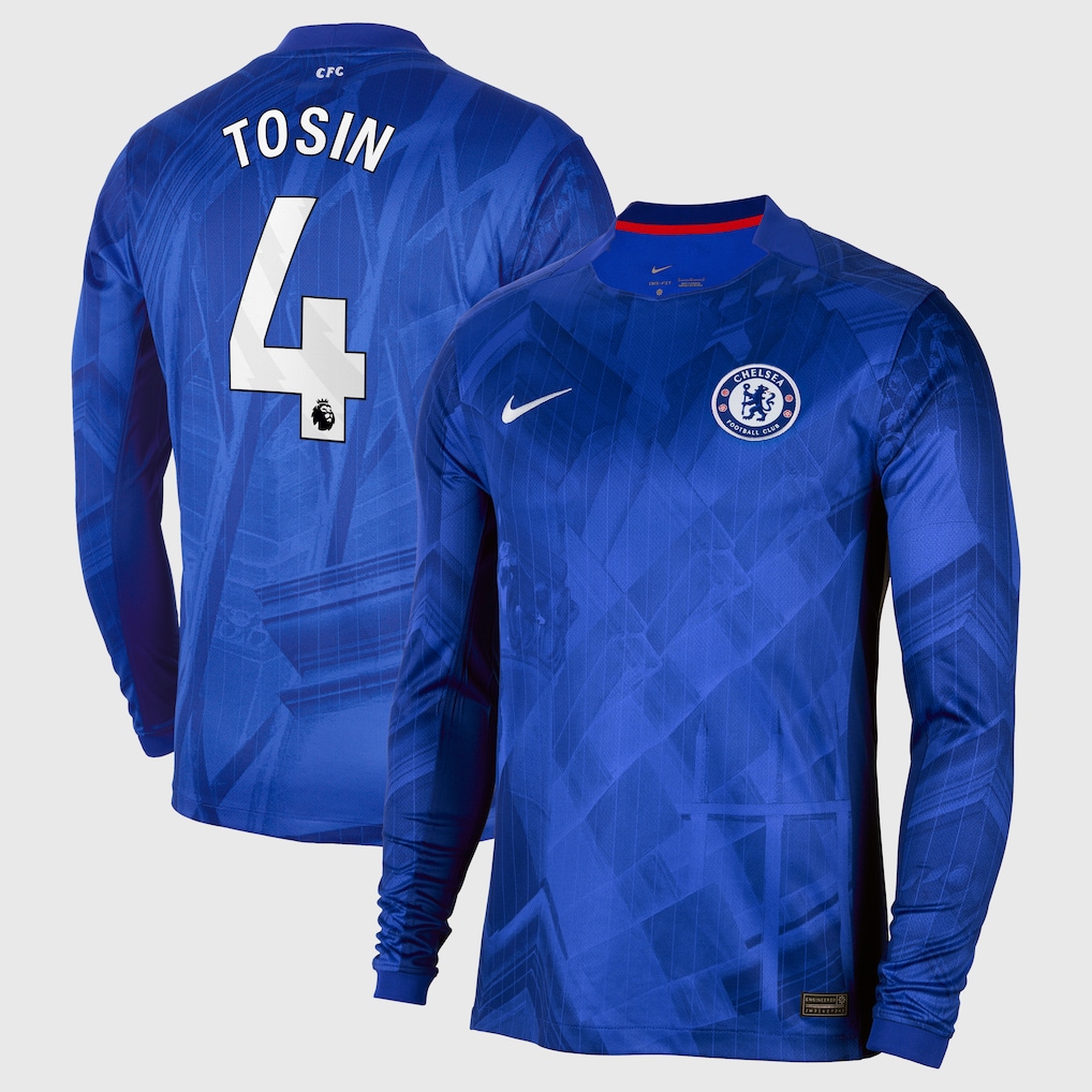 Chelsea Stores – Best Selection of chelsea nike home stadium long sleeve shirt 2025-26 with tosin 4 printing Chelsea Gear