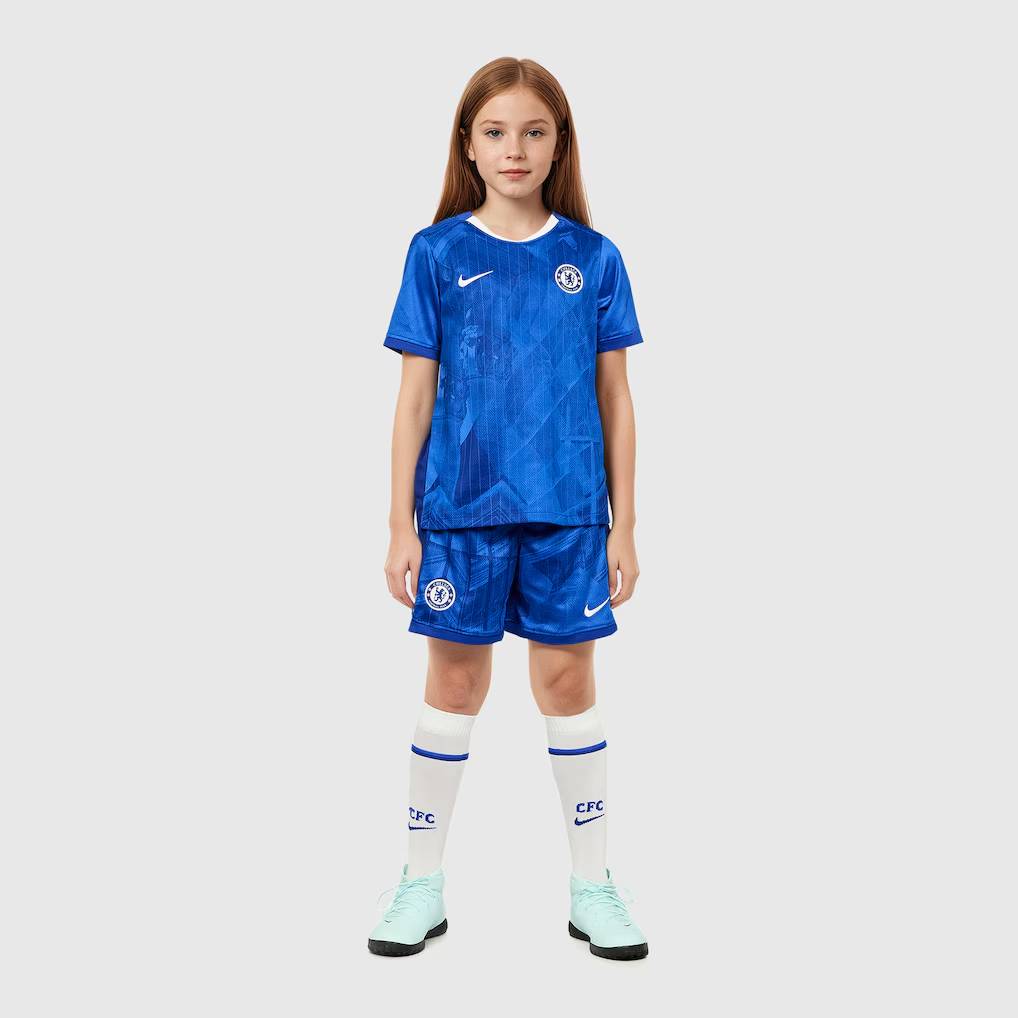 Chelsea Stores – Best Selection of chelsea nike home stadium minikit 2025-26 – little youth with custom printing Chelsea Gear