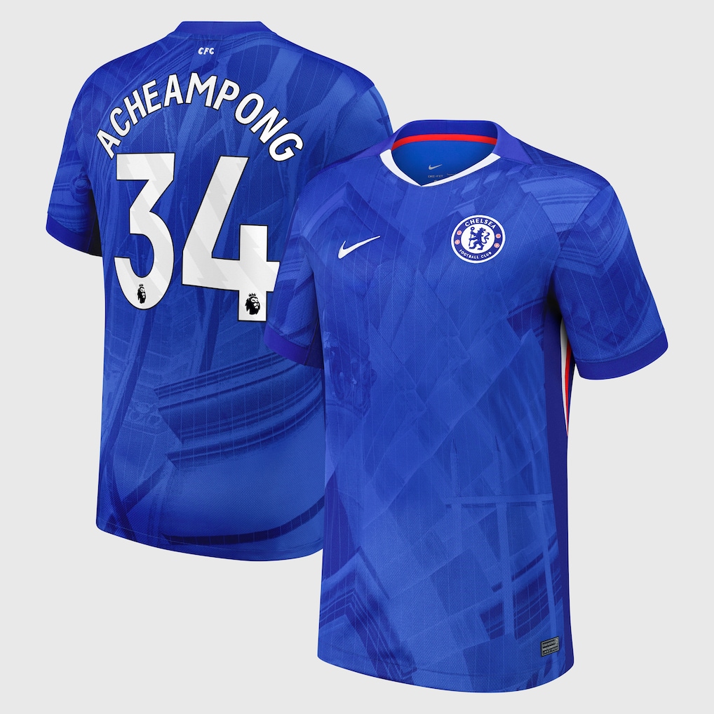 Chelsea Stores – Best Selection of chelsea nike home stadium shirt 2025-26 with acheampong 34 printing Chelsea Gear