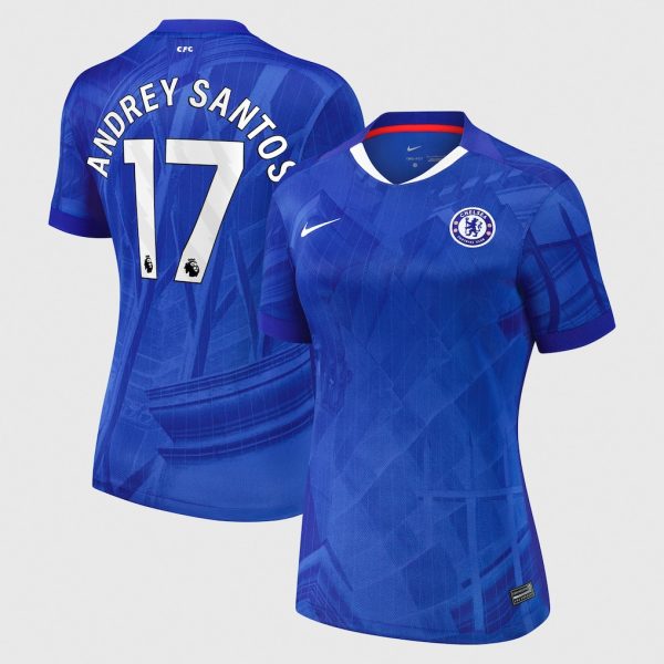 Chelsea Stores – Best Selection of chelsea nike home stadium shirt 2025-26 – womens with andrey santos 17 printing Chelsea Gear