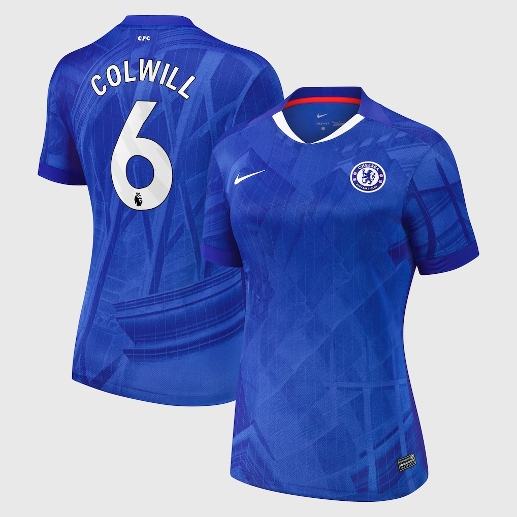 Chelsea Stores – Best Selection of chelsea nike home stadium shirt 2025-26 – womens with colwill 6 printing Chelsea Gear