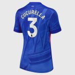Chelsea Stores – Best Selection of chelsea nike home stadium shirt 2025-26 – womens with cucurella 3 printing Chelsea Gear