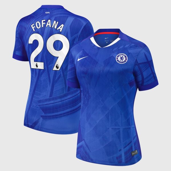 Chelsea Stores – Best Selection of chelsea nike home stadium shirt 2025-26 – womens with fofana 29 printing Chelsea Gear