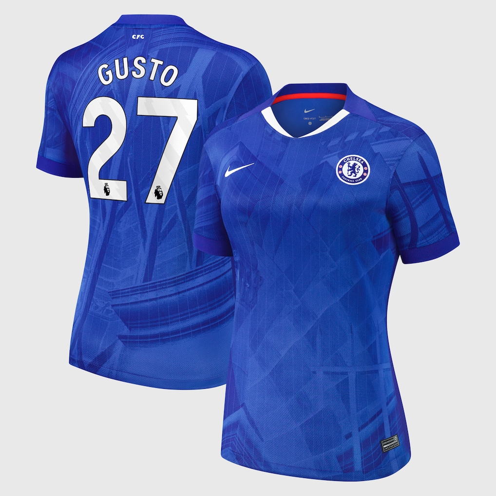 Chelsea Stores – Best Selection of chelsea nike home stadium shirt 2025-26 – womens with gusto 27 printing Chelsea Gear