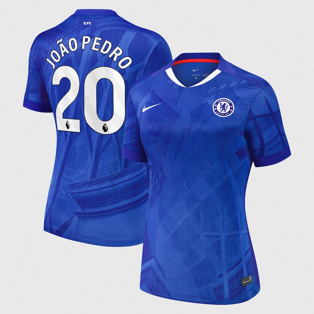 Chelsea Stores – Best Selection of chelsea nike home stadium shirt 2025-26 – womens with joão pedro 20 printing Chelsea Gear