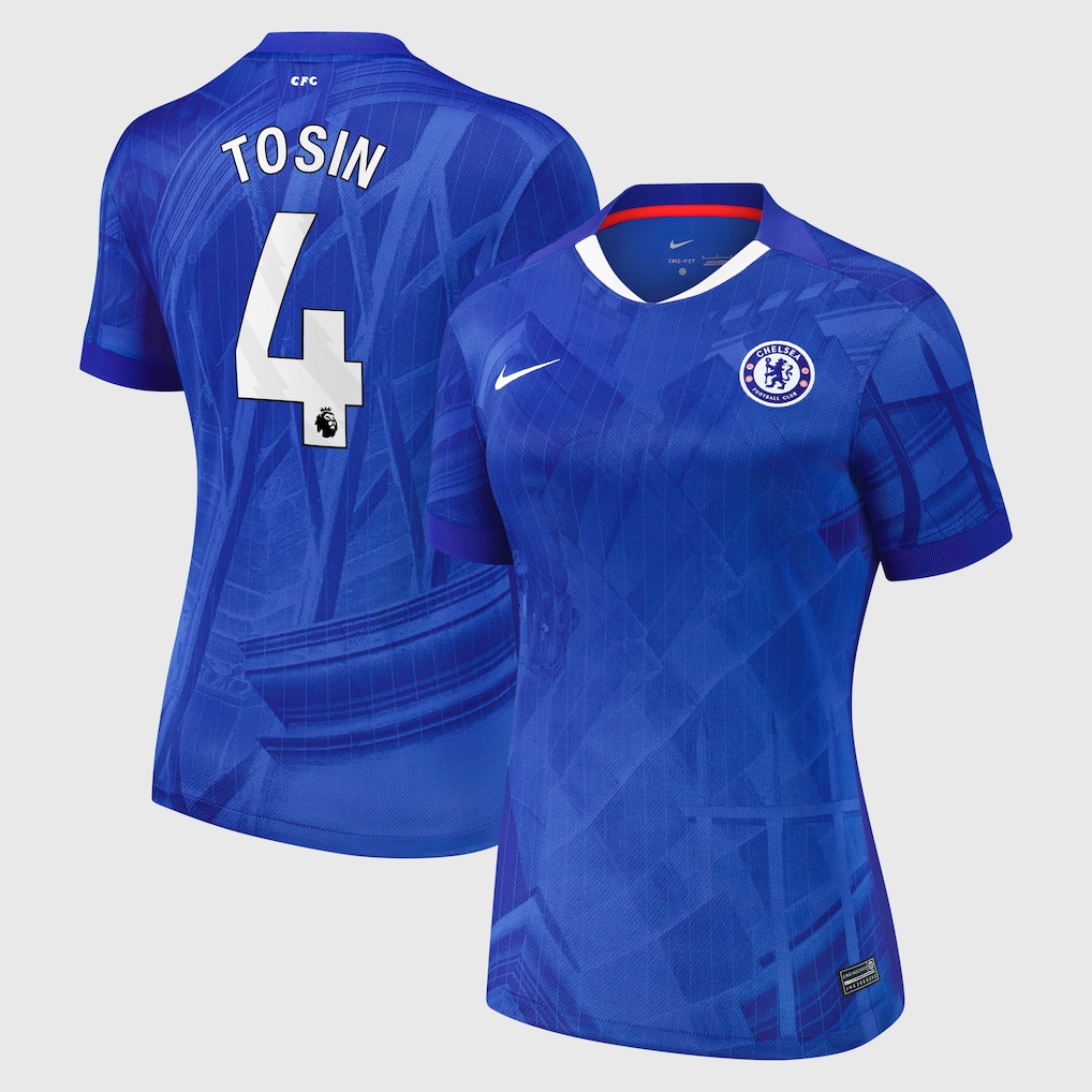 Chelsea Stores – Best Selection of chelsea nike home stadium shirt 2025-26 – womens with tosin 4 printing Chelsea Gear