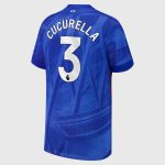 Chelsea Stores – Best Selection of chelsea nike home stadium shirt 2025-26 – youth with cucurella 3 printing Chelsea Gear