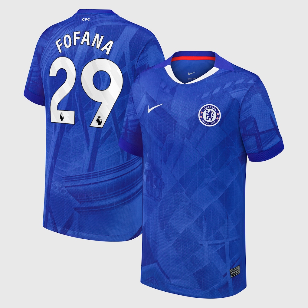 Chelsea Stores – Best Selection of chelsea nike home stadium shirt 2025-26 – youth with fofana 29 printing Chelsea Gear