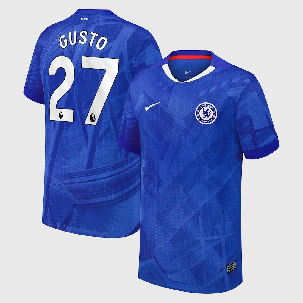 Chelsea Stores – Best Selection of chelsea nike home stadium shirt 2025-26 – youth with gusto 27 printing Chelsea Gear