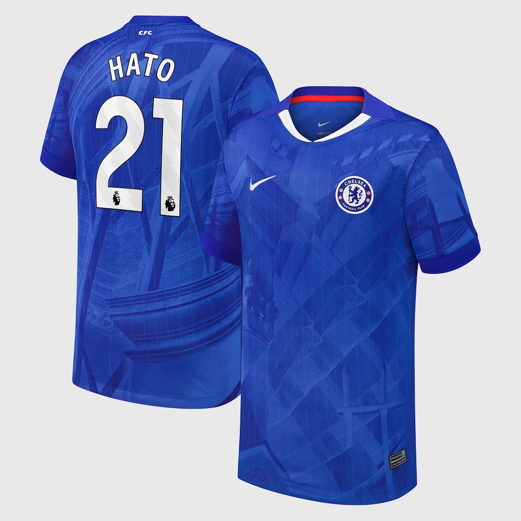 Chelsea Stores – Best Selection of chelsea nike home stadium shirt 2025-26 – youth with hato 21 printing Chelsea Gear