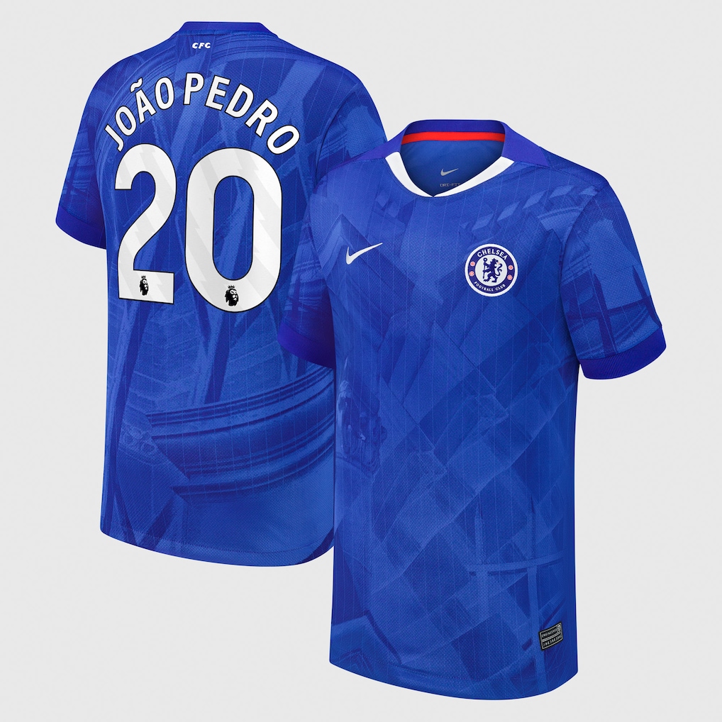 Chelsea Stores – Best Selection of chelsea nike home stadium shirt 2025-26 – youth with joão pedro 20 printing Chelsea Gear