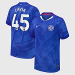 Chelsea Stores – Best Selection of chelsea nike home stadium shirt 2025-26 – youth with lavia 45 printing Chelsea Gear