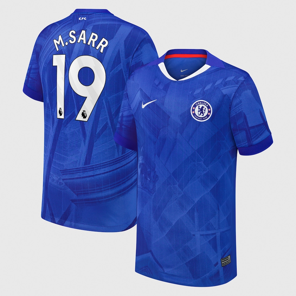 Chelsea Stores – Best Selection of chelsea nike home stadium shirt 2025-26 – youth with m.sarr 19 printing Chelsea Gear