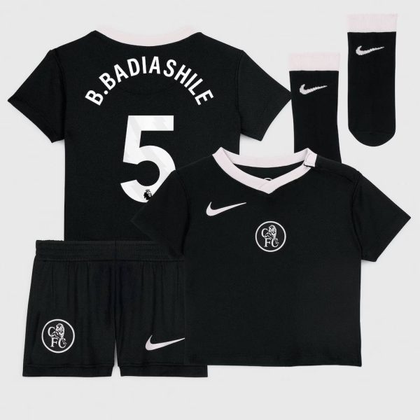 Chelsea Stores – Best Selection of chelsea nike third stadium kit 2025-26 – infants with b. badiashile 5 printing Chelsea Gear