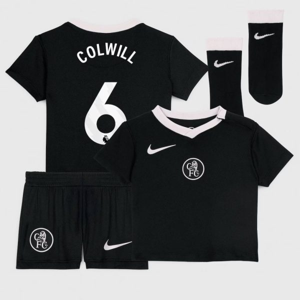 Chelsea Stores – Best Selection of chelsea nike third stadium kit 2025-26 – infants with colwill 6 printing Chelsea Gear