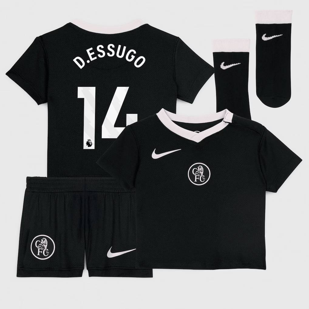 Chelsea Stores – Best Selection of chelsea nike third stadium kit 2025-26 – infants with d.essugo 14 printing Chelsea Gear