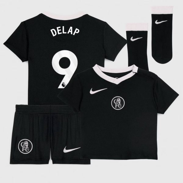 Chelsea Stores – Best Selection of chelsea nike third stadium kit 2025-26 – infants with delap 9 printing Chelsea Gear