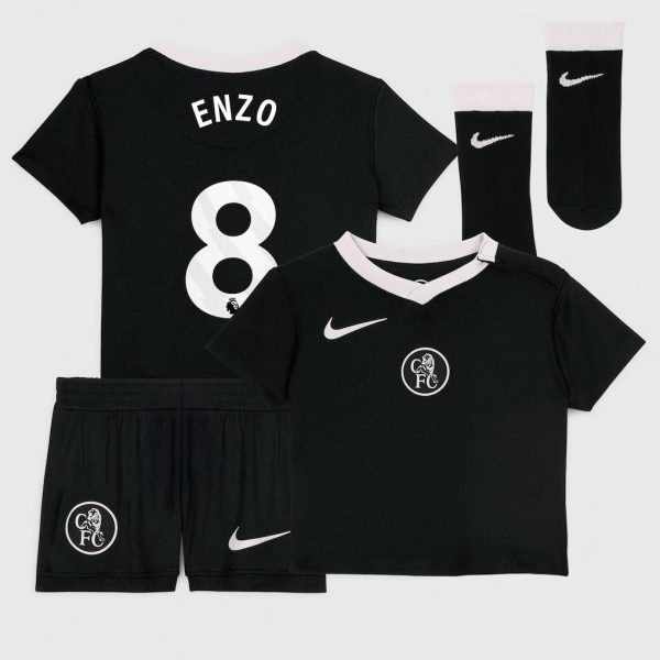 Chelsea Stores – Best Selection of chelsea nike third stadium kit 2025-26 – infants with enzo 8 printing Chelsea Gear
