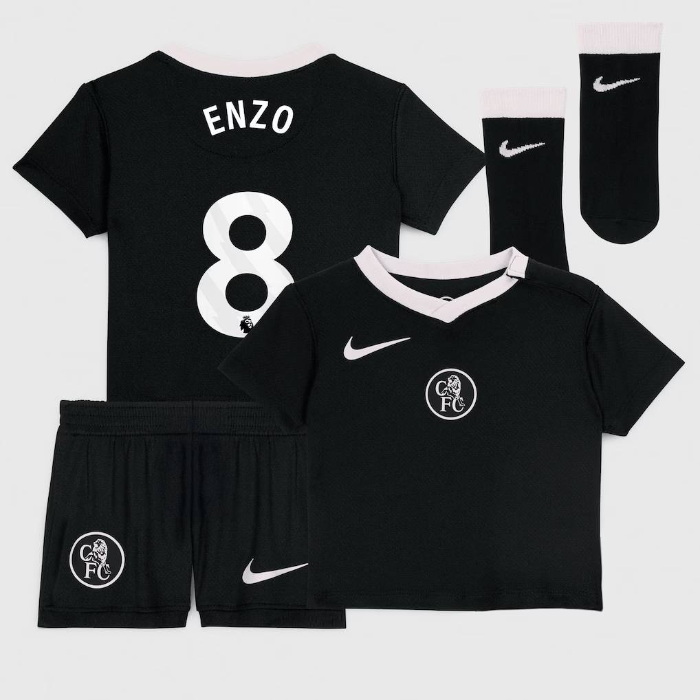 Chelsea Stores – Best Selection of chelsea nike third stadium kit 2025-26 – infants with enzo 8 printing Chelsea Gear