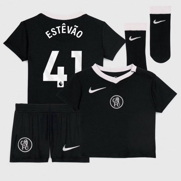 Chelsea Stores – Best Selection of chelsea nike third stadium kit 2025-26 – infants with estêvão 41 printing Chelsea Gear