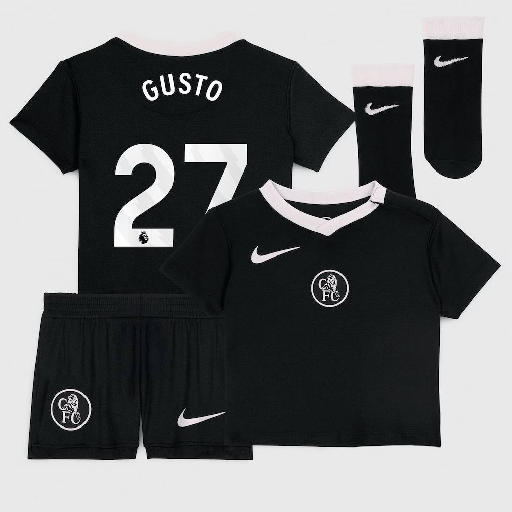 Chelsea Stores – Best Selection of chelsea nike third stadium kit 2025-26 – infants with gusto 27 printing Chelsea Gear