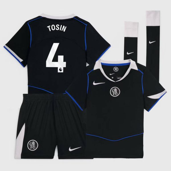 Chelsea Stores – Best Selection of chelsea nike third stadium mini kit 2025-26 – little youth with tosin 4 printing Chelsea Gear