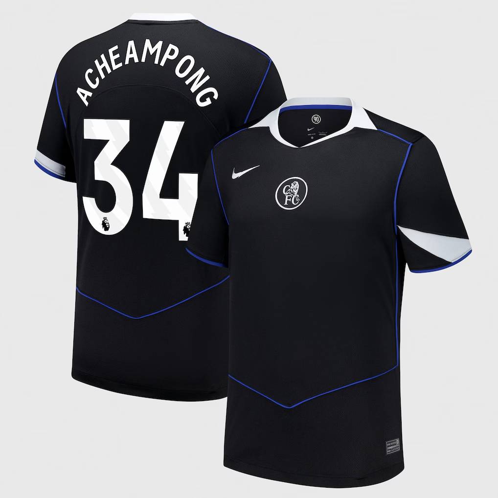 Chelsea Stores – Best Selection of chelsea nike third stadium shirt 2025-26 with acheampong 34 printing Chelsea Gear