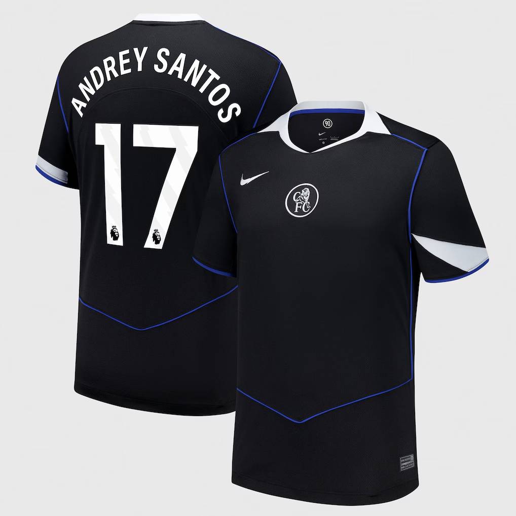 Chelsea Stores – Best Selection of chelsea nike third stadium shirt 2025-26 with andrey santos 17 printing Chelsea Gear