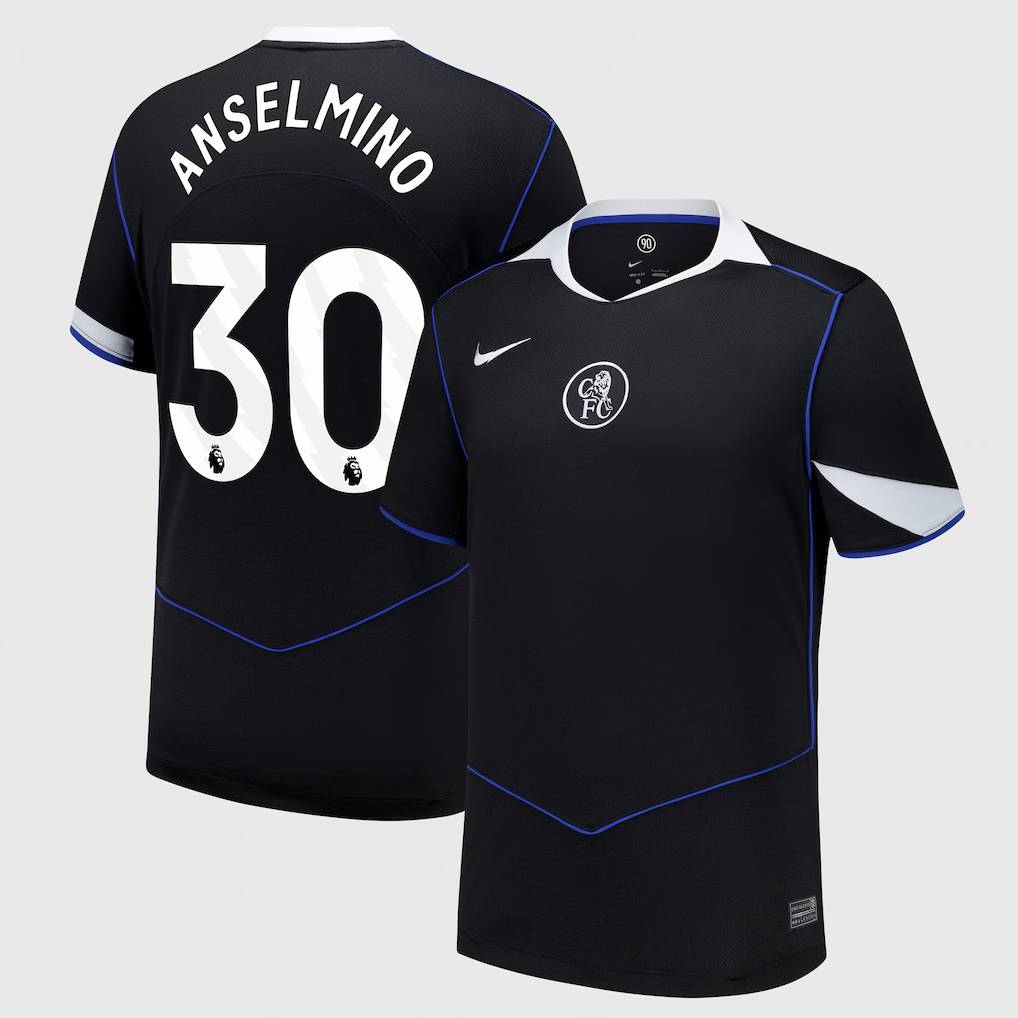 Chelsea Stores – Best Selection of chelsea nike third stadium shirt 2025-26 with anselmino 30 printing Chelsea Gear