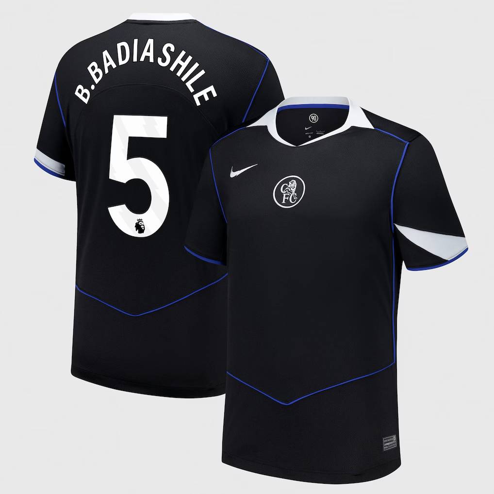 Chelsea Stores – Best Selection of chelsea nike third stadium shirt 2025-26 with b. badiashile 5 printing Chelsea Gear