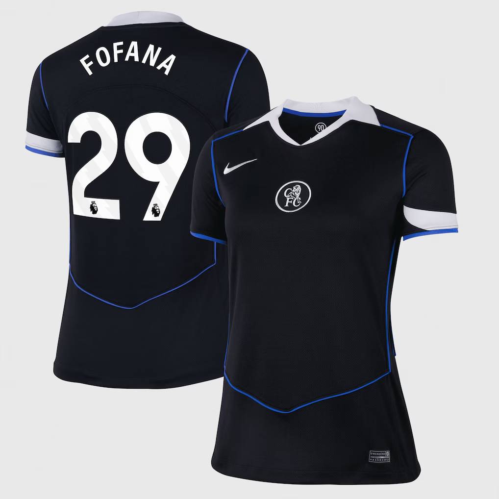 Chelsea Stores – Best Selection of chelsea nike third stadium shirt 2025-26 – womens with fofana 29 printing Chelsea Gear