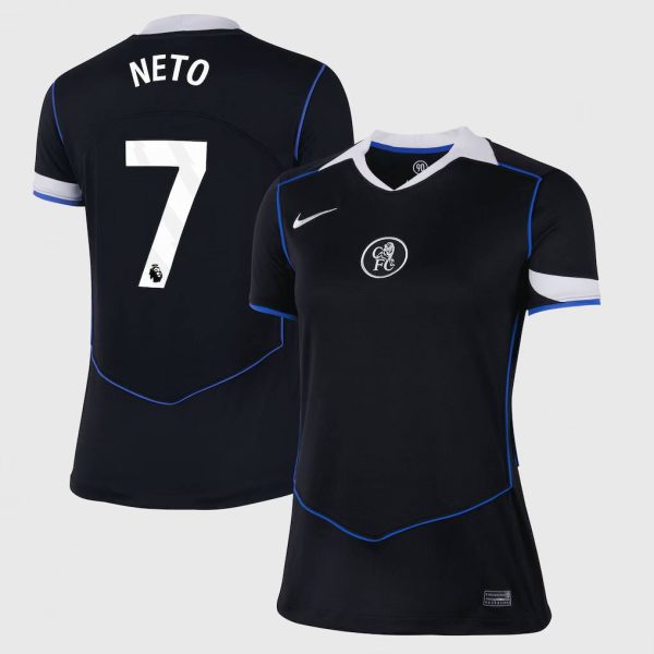 Chelsea Stores – Best Selection of chelsea nike third stadium shirt 2025-26 – womens with neto 7 printing Chelsea Gear