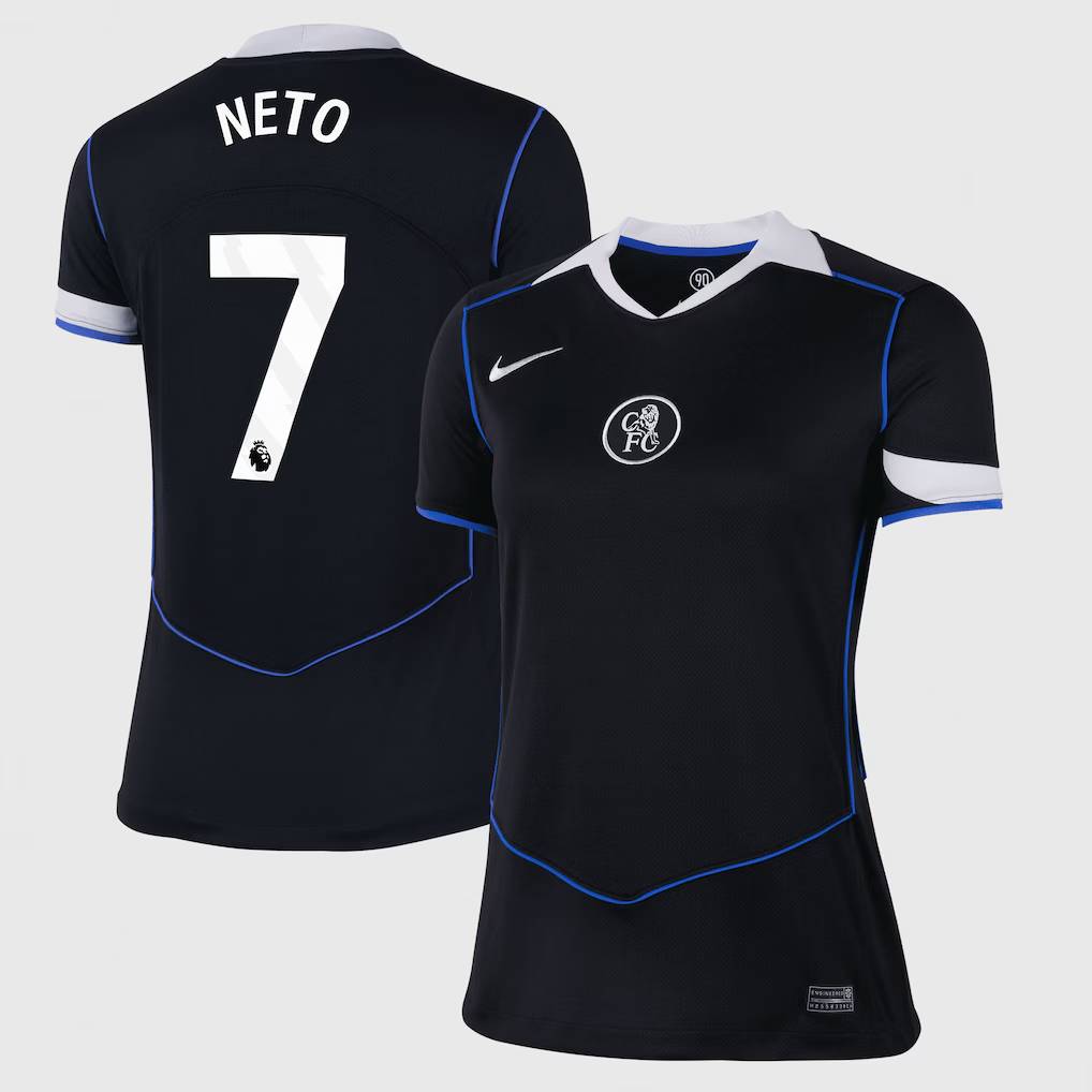 Chelsea Stores – Best Selection of chelsea nike third stadium shirt 2025-26 – womens with neto 7 printing Chelsea Gear