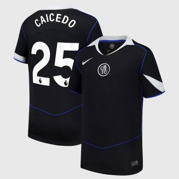 Chelsea Stores – Best Selection of chelsea nike third stadium shirt 2025-26 – youth with caicedo 25 printing Chelsea Gear