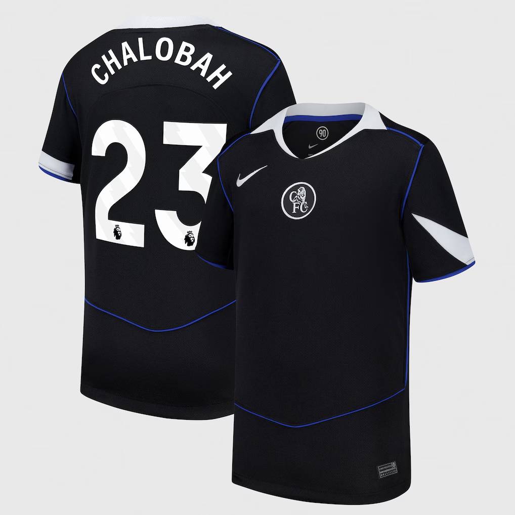 Chelsea Stores – Best Selection of chelsea nike third stadium shirt 2025-26 – youth with chalobah 23 printing Chelsea Gear