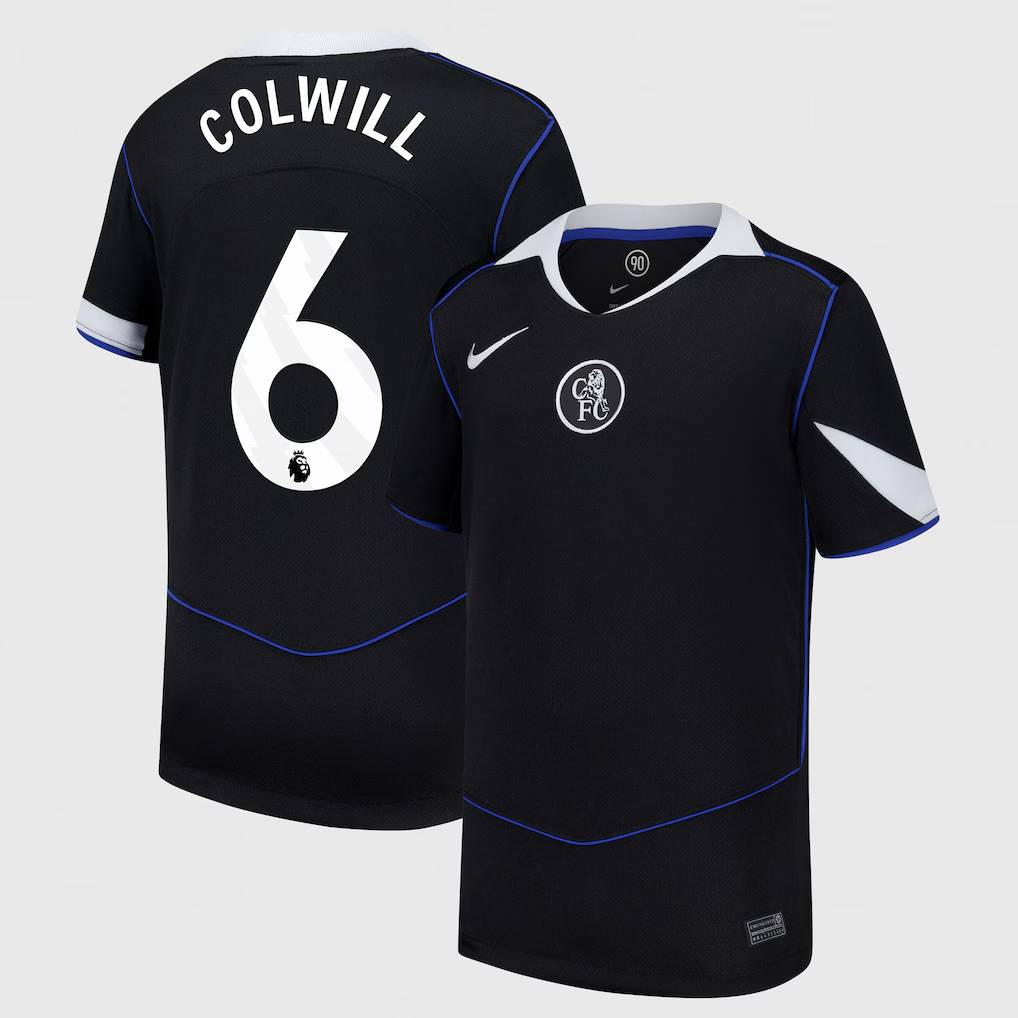 Chelsea Stores – Best Selection of chelsea nike third stadium shirt 2025-26 – youth with colwill 6 printing Chelsea Gear
