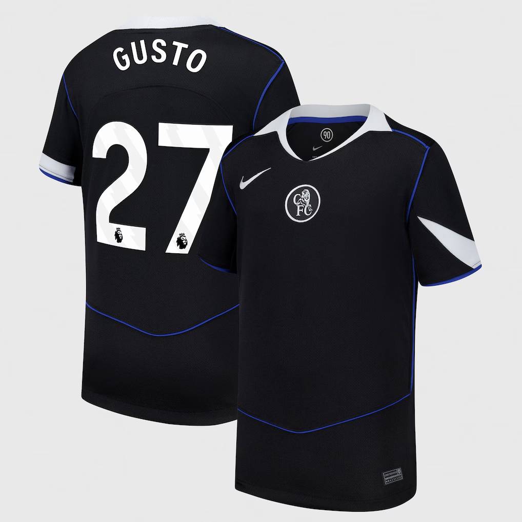 Chelsea Stores – Best Selection of chelsea nike third stadium shirt 2025-26 – youth with gusto 27 printing Chelsea Gear