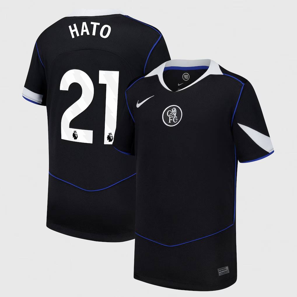 Chelsea Stores – Best Selection of chelsea nike third stadium shirt 2025-26 – youth with hato 21 printing Chelsea Gear