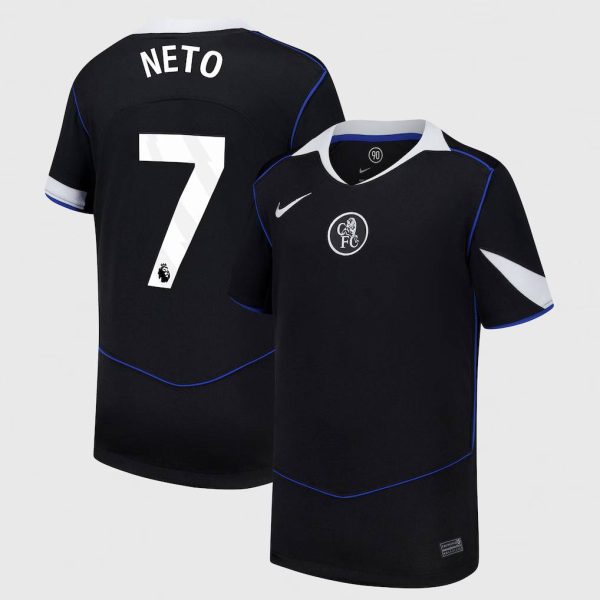 Chelsea Stores – Best Selection of chelsea nike third stadium shirt 2025-26 – youth with neto 7 printing Chelsea Gear