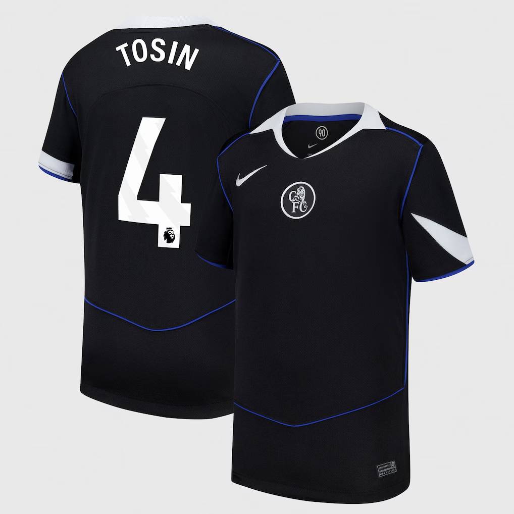 Chelsea Stores – Best Selection of chelsea nike third stadium shirt 2025-26 – youth with tosin 4 printing Chelsea Gear